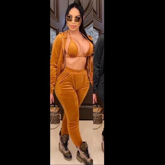 Copper Velvet 3- Piece Set - Picture 1 of 1